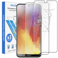 Packx3 Verre trempé Vitre Huawei Y6 2019 Film Protection Ecran anti casse