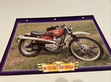 MZ ETS 250 / 1 ISDT Replica 1976 fiche carte moto passion collection Atlas