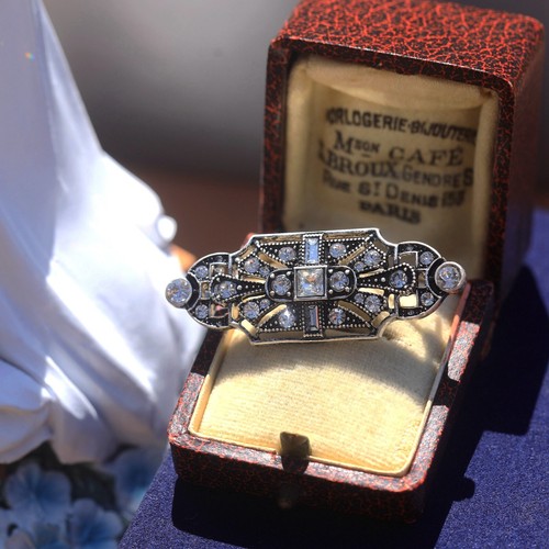 Broche argenté art - argenté, deco
