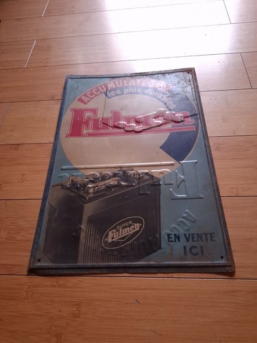 Plaque tole litho gauffree - plaque,