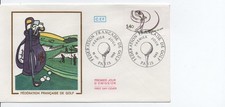 enveloppe 1er jour  1980  titre golf fédération française