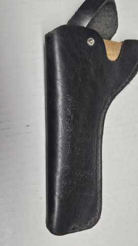 Large black leather - leather, holster