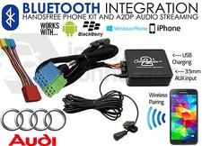 Audi A2 A3 A4 A6 A8 Tt Bluetooth Adaptateur Streaming Musique Kit Appels IPHONE