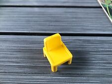 PLAYMOBIL (R474) ECOLE - Chaise Jaune Foncé d'Ecolier Pupitre Chambre Enfants