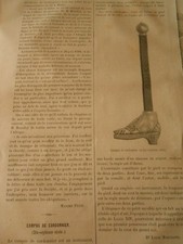 Compas de Cordonnier ( 17ème siècle ) Gravure Old Print 1884
