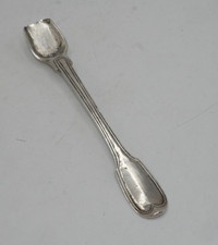 PELLE A SEL ARGENT MASSIF POINCON COQ PROVINCE 1809 MODELE FILETS