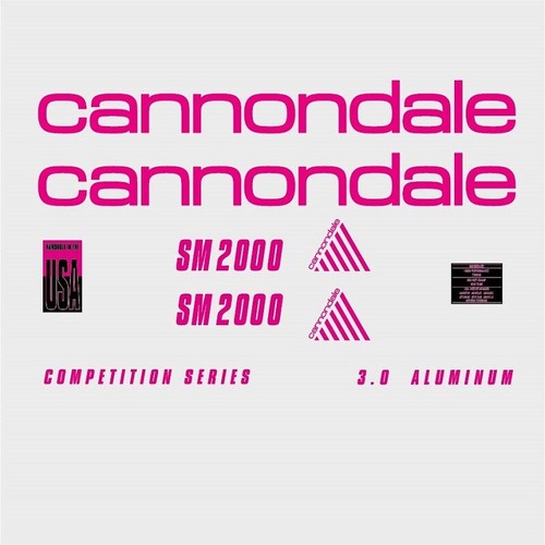 Cannondale sm2000 decals - cannondale,
