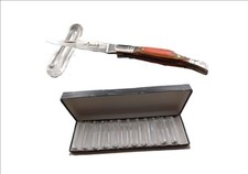 11 PORTE COUTEAUX EN CRISTAL