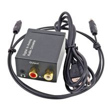 Convertisseur audio numérique vers analogique RCA Coaxial Optique 3.5mm SPDIF..,