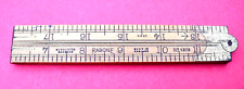 Regle de buis pliante vintage 1920 Rabonne ,n1375, 2pieds ANGLAIS