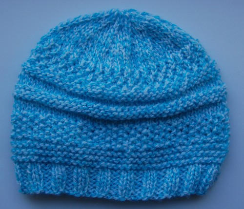 Chapeau bébé tricoté main