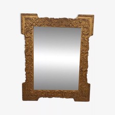 Miroir ancien en bois doré | Cadre Rococo | Décoration murale vintage