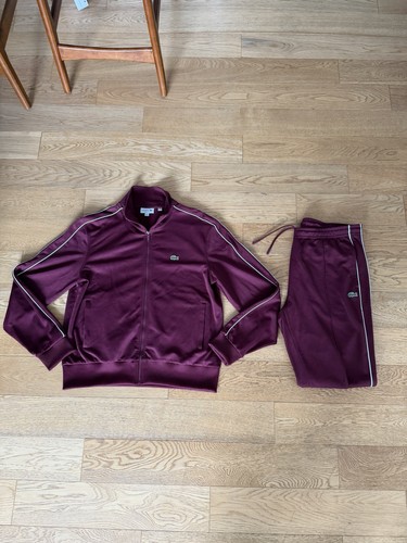 Lacoste merlot track jacket - merlot,