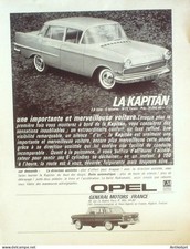 Publicite Auto Opel Kapitan