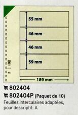 LINDNER  FEUILLES  NEUTRES    LINDNER T     REF. 802404 PAQUET  DE 10  FEUILLES