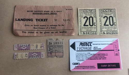 Lot tickets métro et - de,