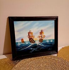 Tableau à l'Huile sur Toile - Scène Marine - Décoration Intérieur