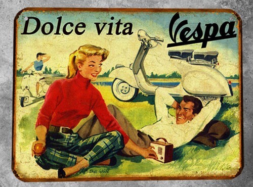 Plaque métal vintage - plaque,