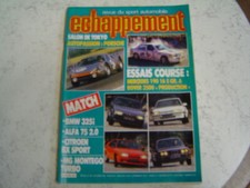 Echappement 206 d85 Porsche 904 Mercedes 190 2,3 Alfa 75 BMW 323 i MG BX Sport
