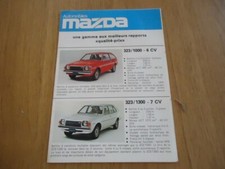 BROCHURE AUTOMOBILES MAZDA 818 7CV 818 COUPE BREAK RX5 9CV PIK-UP VIEUX PAPIERS