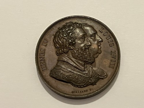 Médaille henri louis xviii - médaille,
