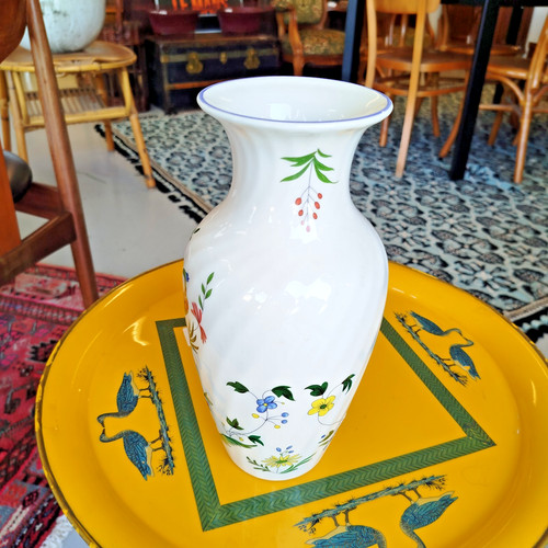Vase faïencerie gien decor - vase,
