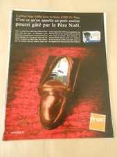 Publicité 1998 Advert FNAC GSM avec le sony CMD Z1 Plus