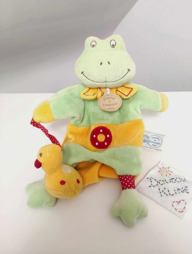 Doudou compagnie grenouille - et,
