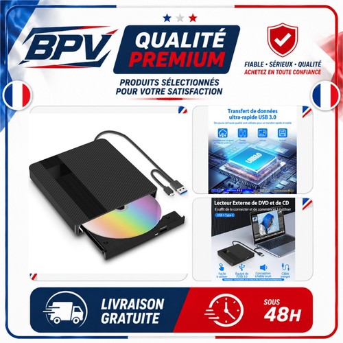 Lecteur dvd externe - cd, 3.0