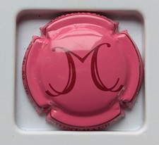 capsule  champagne DU MONT HAUBAN fond rose N 10