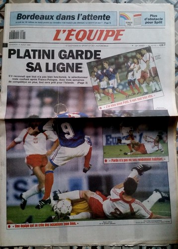 Equipe journal 8 - l'equipe, 17/8/1990