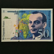 BILLET 50 FRANCS SAINT EXUPERY