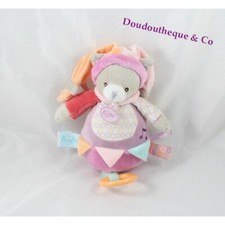 Peluche musicale Nina chat BABY NAT' Nino et Nina boîte à musique BN004 (VI)