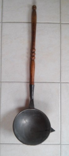Grande louche cuivre fer - et,