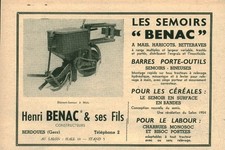 Publicité ancienne semoirs