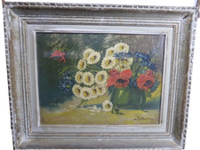 Huile sur toile signée J