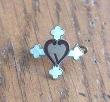 Ancien Insigne Broche Email