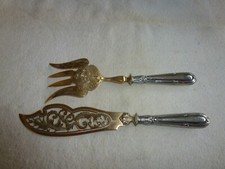 SERVICE A POISSON EN ARGENT MASSIF VERMEIL