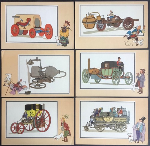 Tintin chromos voir savoir - voir, et