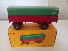 DINKY TOYS REMORQUE BACHEE + BOITE D'ORIGINE N°70 MADE IN FRANCE MECCANO