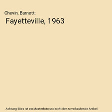 Fayetteville, 1963, Chevin, Barnett
