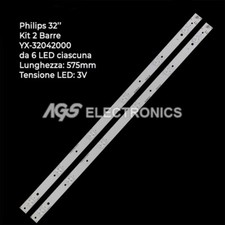 KIT 2 BARRES STRIP 6 TV LED