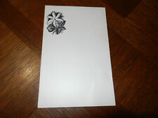 Original Jacques Boullaire papier a lettre en-tête fleur de tiaré Tahiti