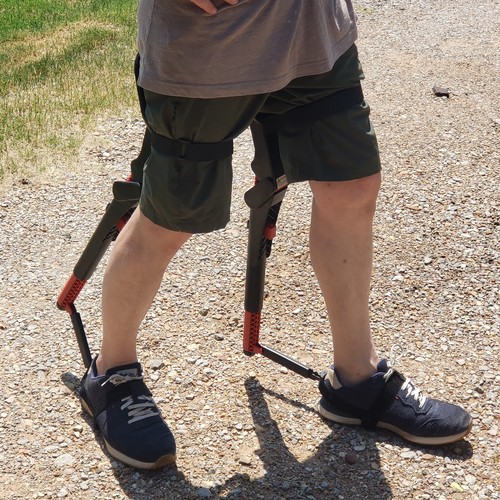 Wearable invisible chair - invisible,