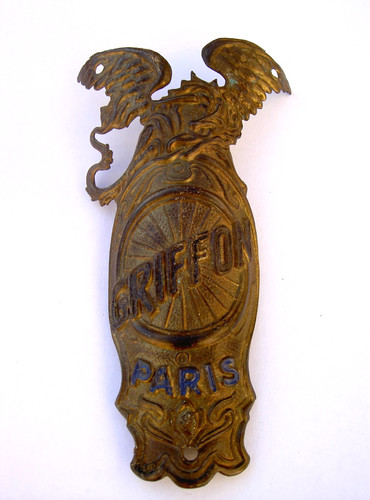 Vieille plaque velo cycles - de,