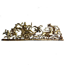 XIXe Ancien Décor DIANE CHASSERESSE BRONZE D’ AMEUBLEMENT MEUBLE 21,5 X 7,2 Cm