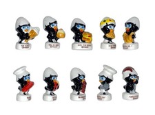 Série complète de 10 fèves