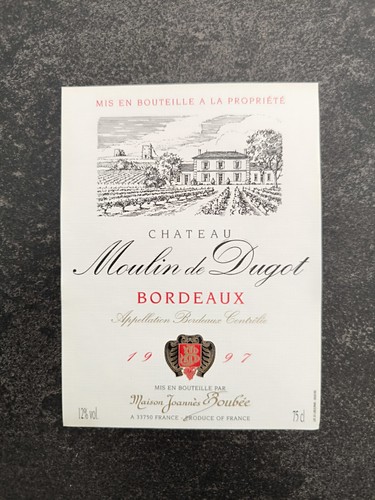 étiquette vin château - Étiquette, de