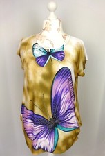 T-shirt long imprimé papillon strasse "ROSS amiss" Taille L FR44 US12 UK16 EUR42