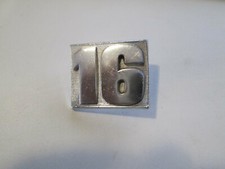 Sigle insigne logo aluminium